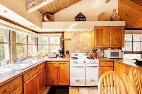 Cabin, Multiple Beds, Patio, Mountain View | Private kitchen | Fridge, microwave, stovetop, coffee/tea maker