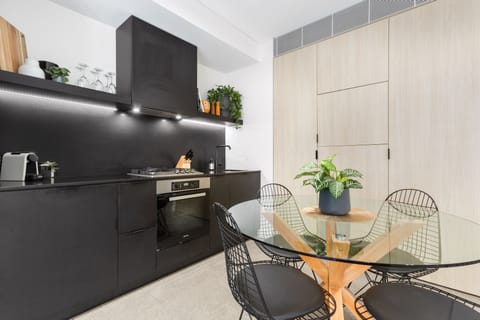 Two Bedroom Apartment | Private kitchen | Full-size fridge, microwave, oven, stovetop