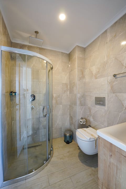 Standard Room | Bathroom | Shower, hair dryer, towels, soap