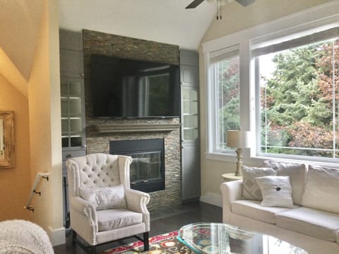 Carriage house living room.