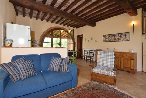 The living room in one of the units