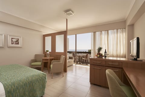 Junior Suite Inland View | In-room safe, blackout drapes, soundproofing, iron/ironing board