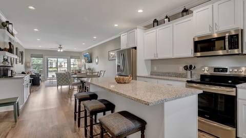 Kitchen island with seating
