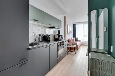 Superior Studio | Private kitchenette | Fridge, stovetop, coffee/tea maker, electric kettle