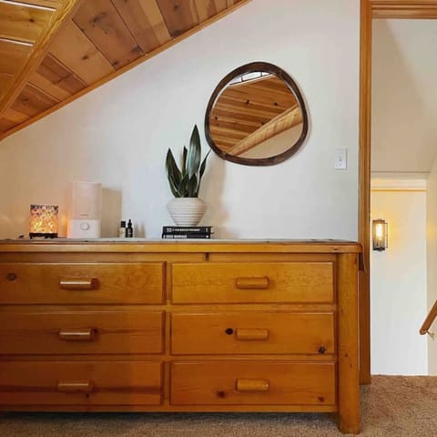 Master bedroom stairs leading down to the 3rd level
