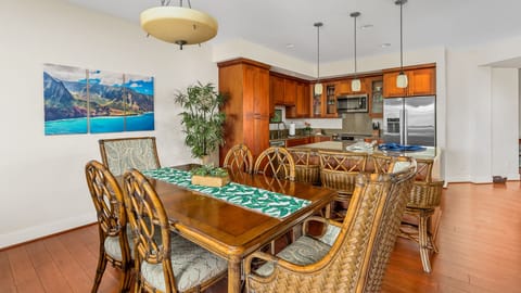 Pili Mai Resort at Poipu #15J - Dining Room & Kitchen Breakfast Bar - Parrish Kauai