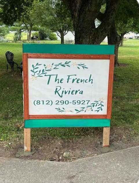 Lighted sign for parking area