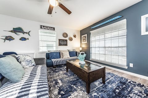 Spacious seating area yo enjoy a family movie