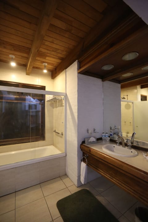 Master Suite | Bathroom | Shower, hair dryer, towels