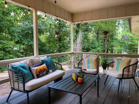 The birds will greet each morning. Grab your coffee!