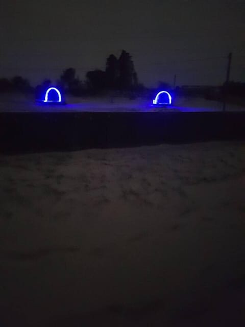 Cabin | Private kitchen | Fridge, microwave, oven, stovetop