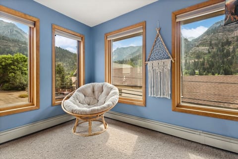 Bedroom 3 - cozy chair with view of Ouray