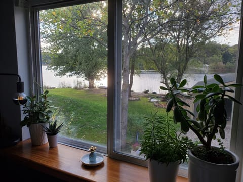 View from master bed.