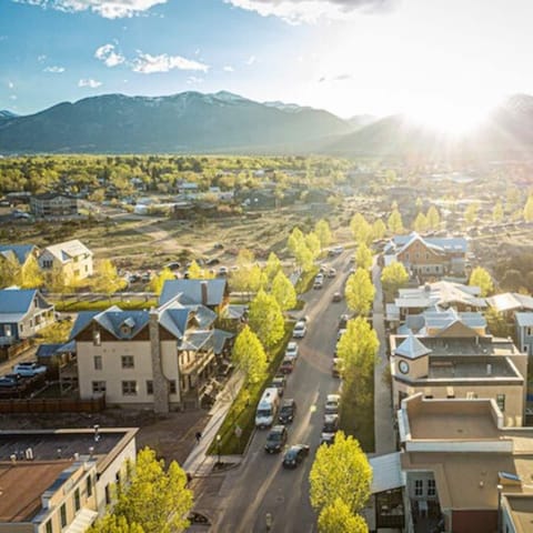 Aerial shot of South Main