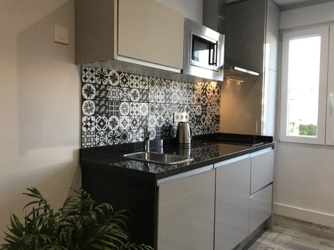 Apartment, Private Bathroom, City View | Private kitchen