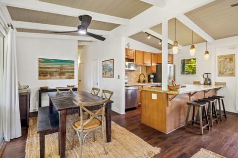 Dining room and kitchen