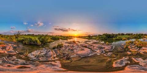 Llano River:  Sunsets on the Llano are a must see!