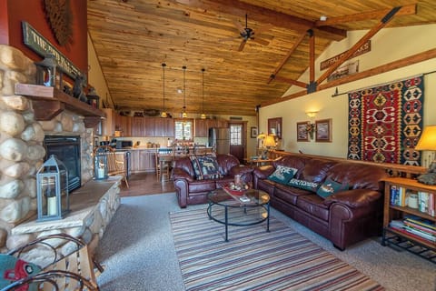 This main living area is a great place to sit and relax - and still soak up the views!