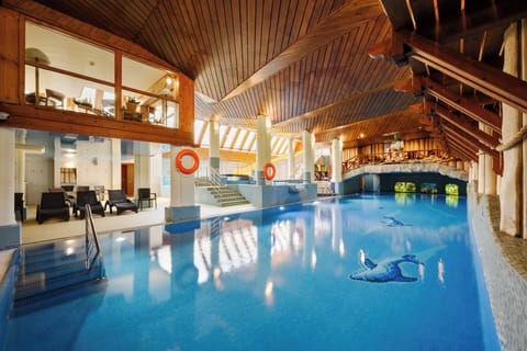 Indoor pool, sun loungers, lifeguards on site