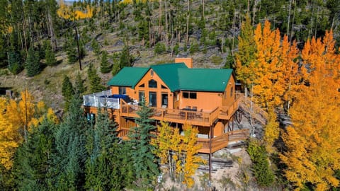 This gorgeous home sits on a hill with amazing views!  