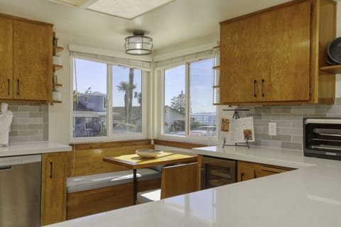 Ocean view from the morning kitchen nook.