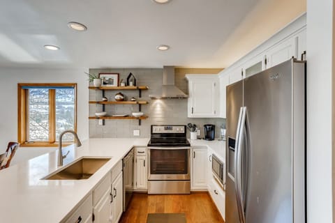 Updated Kitchen New Counter Top Stainless Steel Appliances