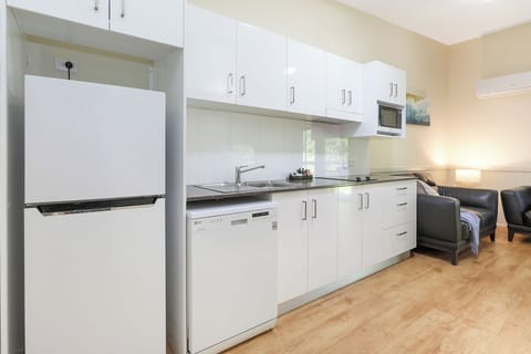 Standard Cabin - Sleeps 4 | Private kitchen | Full-size fridge, microwave, stovetop, coffee/tea maker