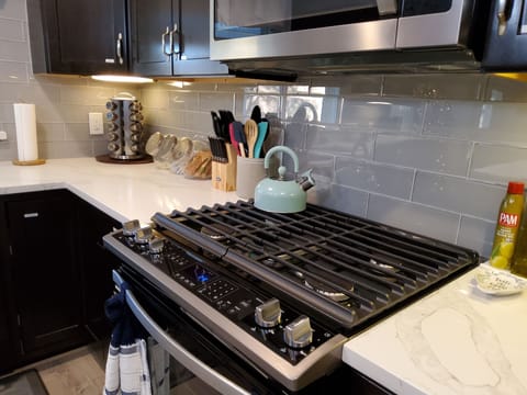 Gas fire stove. Ready for your next meal. 