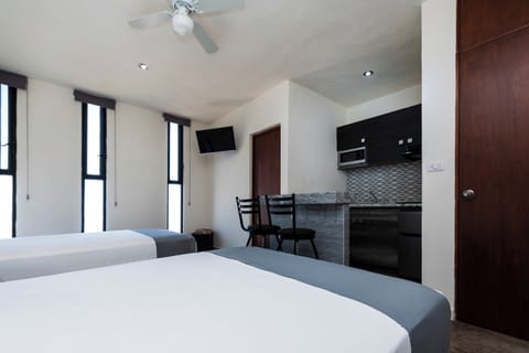 Deluxe Room, 2 Double Beds | Desk, soundproofing, free WiFi, bed sheets