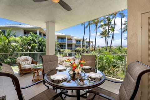 Relax and enjoy the lanai overlooking the tranquil garden