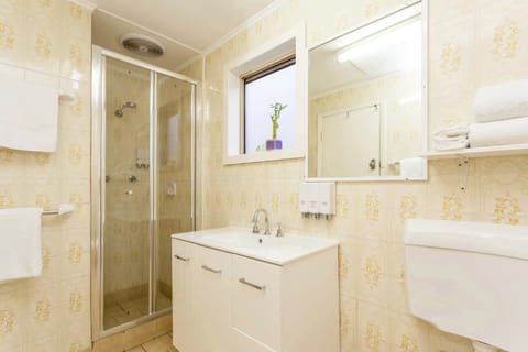Family Room | Bathroom | Shower, hair dryer, towels