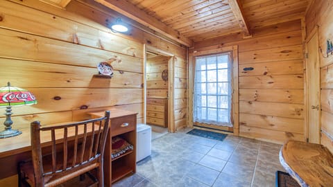 Work remote while away, even has a an monitor to add to your laptop