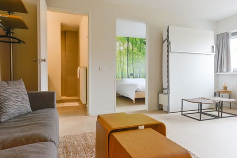 Deluxe Suite | Living area | 32-inch Smart TV with digital channels, TV