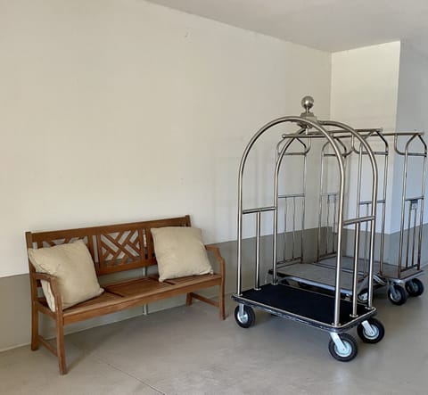 Luggage Carts in Breezeway.  Please return after use.