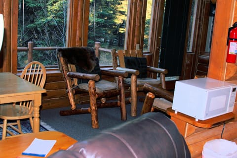 Moose Cabin | Living area | LED TV, DVD player