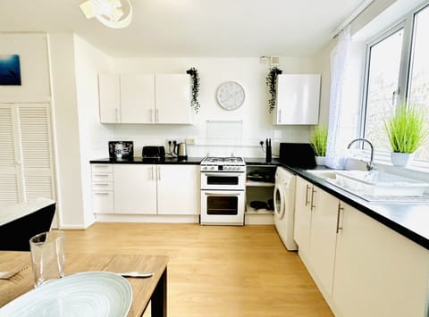 Apartment | Private kitchen | Fridge, microwave, oven, stovetop