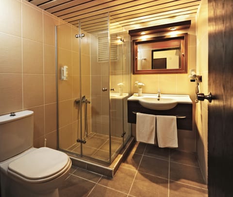 Standard Room | Bathroom | Shower, slippers, towels