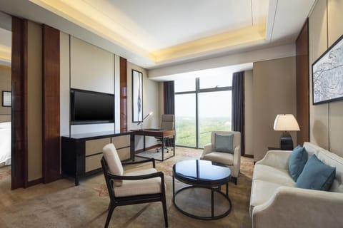 Club Suite, 1 King Bed | Premium bedding, minibar, in-room safe, individually decorated