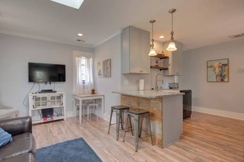 Light bright and open living & kitchen