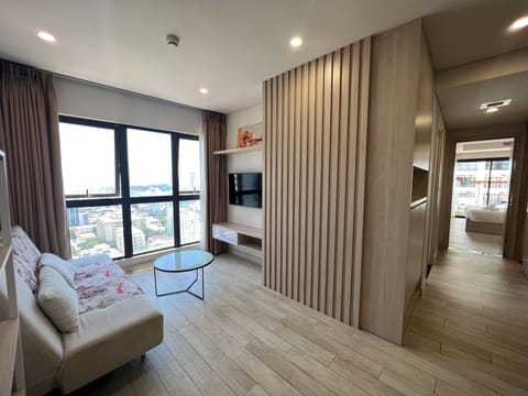 City Apartment, 2 Bedrooms | Living area | 50-inch flat-screen TV with cable channels, TV