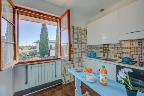 Family Apartment, 1 Bedroom (Villa Fiorita - Apt 3 - Ortensia) | Private kitchen | Oven, stovetop, coffee/tea maker, electric kettle