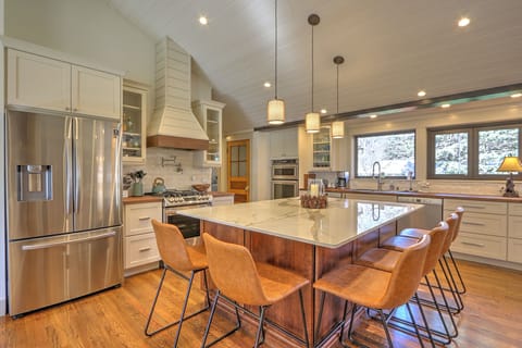 Well-equipped chef's kitchen