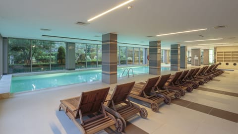 Indoor pool, outdoor pool