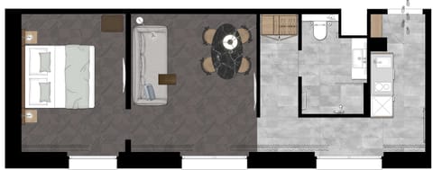 Apartment, 1 Bedroom | Floor plan