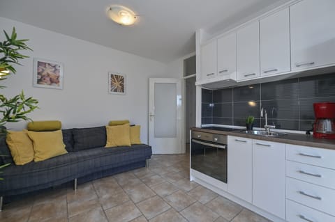 Apartment | Private kitchen | Fridge, oven, stovetop, coffee/tea maker