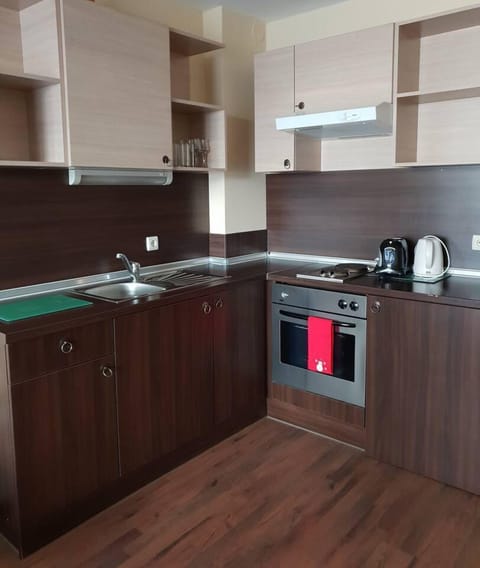 Apartment | Private kitchen | Fridge, microwave, oven, stovetop