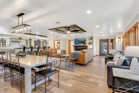 View of the main entertaining space of the home.
