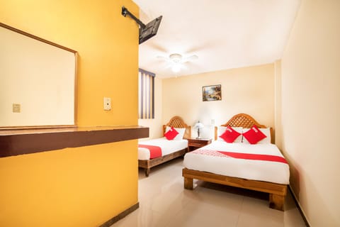 Standard Room, 2 Double Beds | Free WiFi, bed sheets