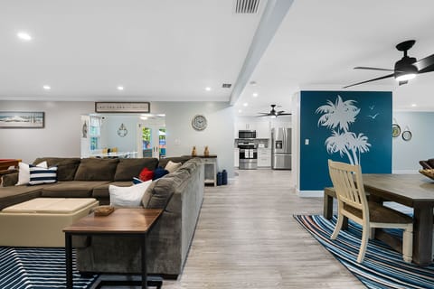 perfect open layout for spending time together with family and friends