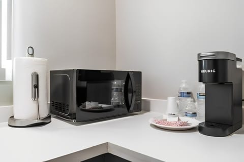 Mini-fridge, paper towels